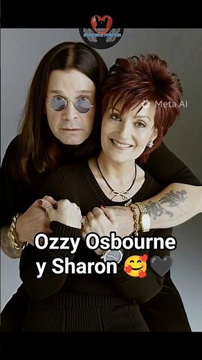 Ozzy y Sharon Osbourne su matriminio duro más de 43 años 🤘🏻🖤 #rock #ozzyosbourne #couple