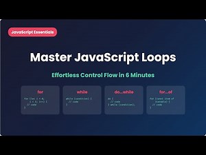 Master JavaScript Loops in 6 Minutes: From Beginner to Pro!