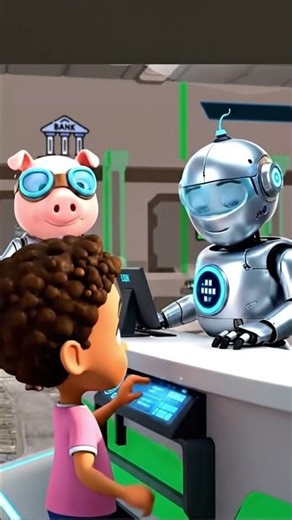 Little B’s Bank Adventure | Learning Money the Fun Way | Kids videos #shorts