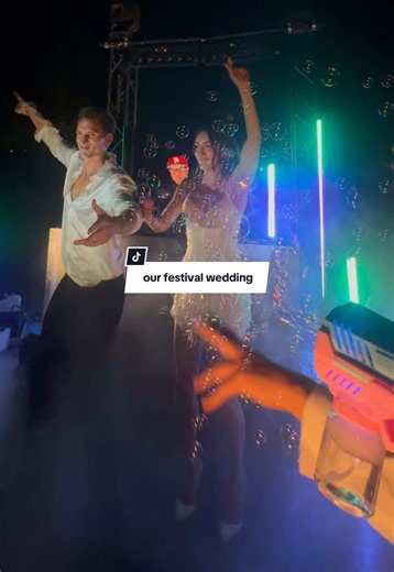 Take me back immediately 😭😭😭😭 our after party including the 98278 props we transported from LA to Lisbon.. all worth it. #wedding #festival #destinationwedding #afterparty #dancefloor