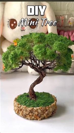 Mini tree making 😊👌🏻🌸 #crafter #youtubeshorts #trendingshorts