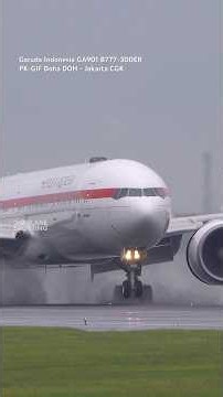 Garuda Indonesia GA901 B777-300ER PK-GIF Doha DOH - Jakarta CGK