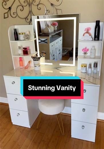 Stunning Makeup Vanity with LED Lighting