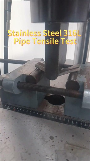 How Strong Is 316L Stainless Steel? Tensile Test Inside#manufacturing #test