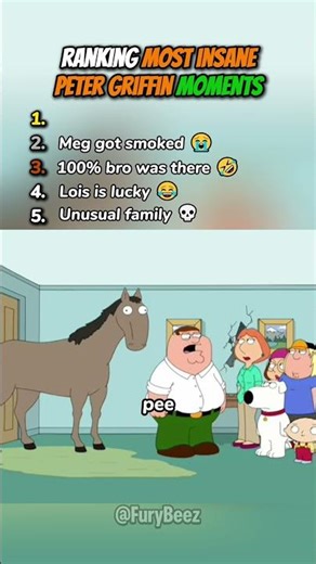 Ranking Most Insane Peter Griffin Moments 💀