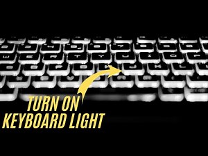 💡How To Turn On Keyboard Light Or backlight In Any Laptop! (Easy)