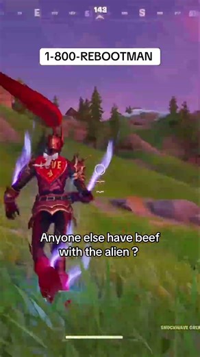 Fortnite alien in the sky