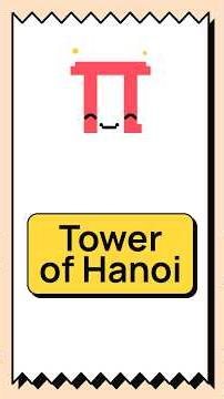 How do you solve the Tower of Hanoi? #Shorts