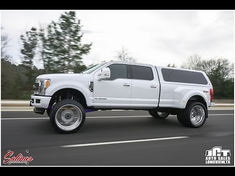 ANOTHER 2017 F350 Dually on a BIG wheel/tire set up with a camper shell!