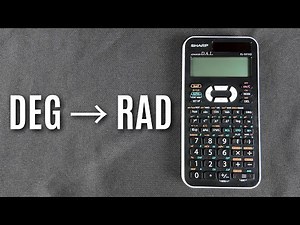 How to switch from degrees to radians mode on a Sharp EL-531XG calculator