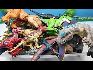 DINOSAUR BOX Opening - 30 Jurassic World Dinos, 20 Schleich Dinos. T-Rex, Mosasaurus, Raptor