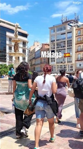 Malaga Plaza de la Constitución Sunny Costa del Sol 🌞🇪🇸😀 #costadelsol #shorts #travel #trending