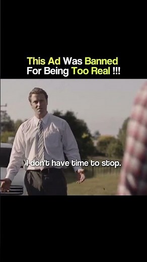 This Ad Was Banned For Being Too Real 🤯#shorts #safety #roadsafety #car #usa #uk