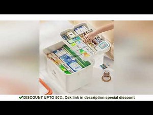 Large Capacity Medicine Box Portable Home First Aid Medical Kit Family Emergency Medicine Box with M