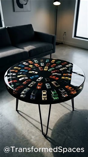 Ultimate Toy Car Epoxy Resin Table | Man Cave Decor Concept