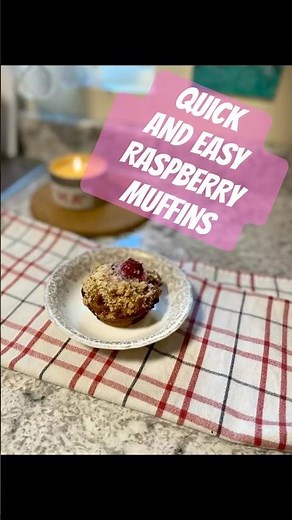 These Raspberry muffins are easy and delicious! #bake #baking #athomewithme #yummy #warm #easy #food