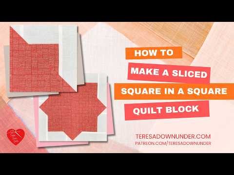 How to make a Sliced square in a square block