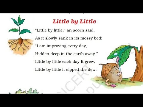 Little By Little | Explanation, English For Class 3rd (NCERT) |