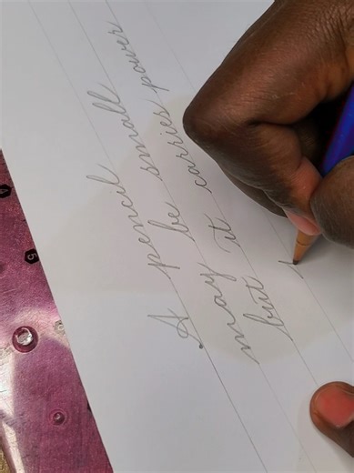 Calligraphy Quote with a pencil... we offer Calligraphy Services on Invitation Cards, Certificates and customized gift hampers. Let's connect...#InvitationCards #kenyantalent #princecalligraphy #ForYou #HANDMADE