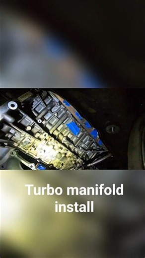 POV turbo manifold install#shorts #bmw335i #e92 #n54 #singleturbo #turboinstall #projectcar #boosted
