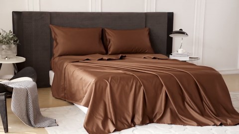 Simple&Opulence 100% Supima Cotton Sheet Set 600 Thread Count for Queen Size Bed Sateen Weave Long Staple - Fitted and Flat Sheet with 2 Pillowcases Luxury Hotel Quality 4PCS Bedding Sheets(Griege)