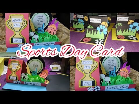 Sports day Invitation card Making