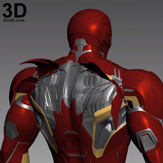 Do3D.com's 3D Printable Suit: Iron Man Mark XLV Armor (Model: MK 45) from Avengers Age of Ultron | Print File Formats: STL https://goo.gl/92oY1N | Do3D.com