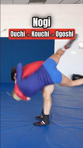 Hit the perfect No-Gi takedown judo combination - O-uchi ko-uchi ogoshi #mma #grappling #judo