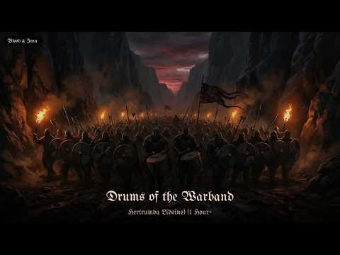 Drums of the Warband — 1 Hour Loop | Dark Viking Battle / Epic Cinematic