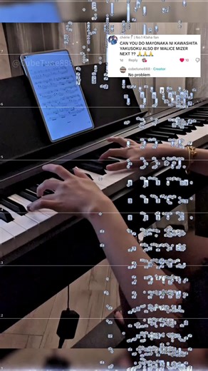 Singing Piano Performance of 'Mayonaka ni Kawashita Yakusoku'