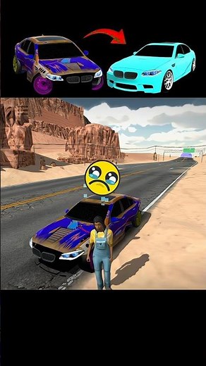 BMW Accident in Car Parking Multiplayer 🥹 CPM1 #youtubeshorts #bmw #shorts