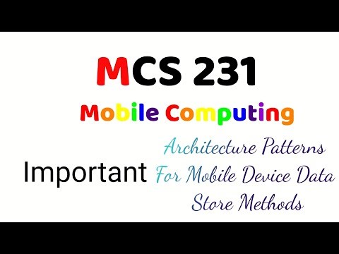 Optimizing Mobile Architecture: Data Store Methods