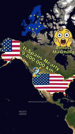 Countries Bigger Than Europe #geography #worldfacts #maps #countries #usa