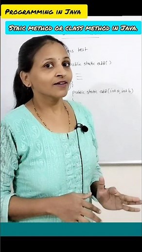 static method or class method in Java #education