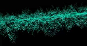 Download Abstract green partical background animation for free