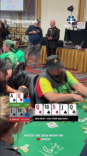 😲BIG CALL FROM BIG HUNI! #wsop2026 #pokernews
