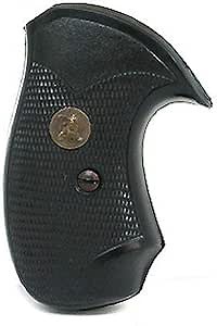 Pachmayr Diamond Pro Grip for Taurus Compact Public Defender with Steel Frame, Black