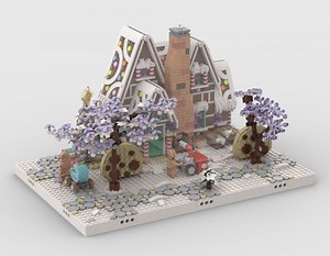 LEGO MOC-199258 Winter Village - Display for set 10267 - Gingerbread House (Seasonal 2024)