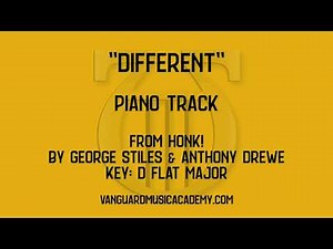 Different [from Honk!] - Db major - piano track