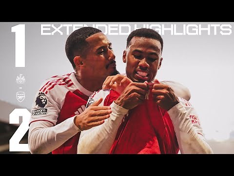 GABRIEL INJURY TIME WINNER ⏱️ | EXTENDED HIGHLIGHTS | Newcastle United 1-2 Arsenal | Premier League