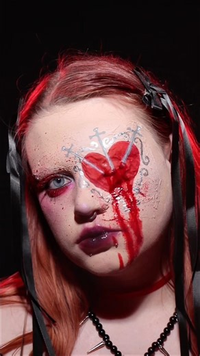 ❗️fake blood ❗️ #makeup #creativemakeup #makeuptutorial #makeupartist #shorts