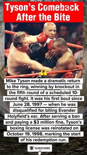 Mike Tyson made a dramatic return to the ring, winning by knockout #miketyson #boxinghistory