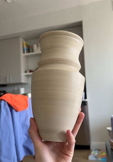 my happy place is making pieces like this 🌷⭐️❤️‍🔥❣️❤️😇✨ I will be underglazing, carving, and doing an inlay on this piece so just wait to see what she turns into!! #pottery #ceramics #smallartist #homedecor #handmade