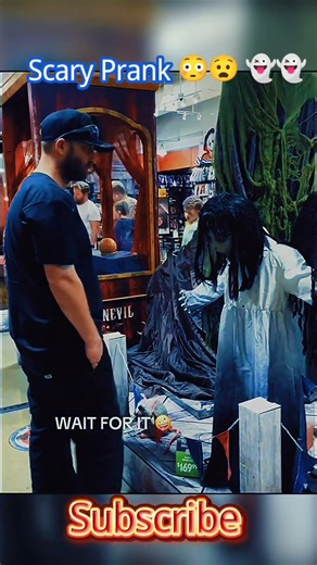 Little Girl Scares Everyone in Halloween Store 😱 (Ghost Prank) #shorts #scaryprank #scary