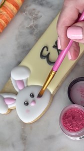 Adding the smallest details can elevate the simplest design. You can find this long plaque cookie cutter on my website. Along with the edible food pen and petal dust for the cheeks! Leave your questions below in the comments ⬇️. We are an online shop located in Bradford Ontario Canada 🇨🇦 offering pick up and worldwide shipping. Thanks for watching and follow for more cookie decorating inspiration and ideas 💕. #emmassweets #cookiedecorating #bakingsupplies #cookiecutters #bradford #ontario #ca