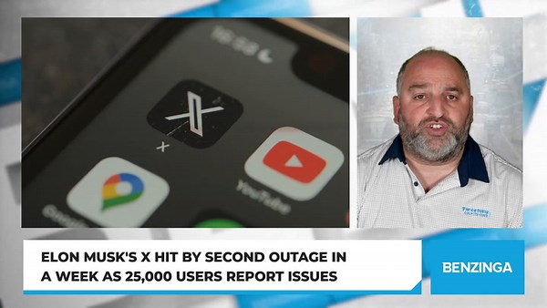 Elon Musk's X Hit by Second Outage in a Week As 25,000 Users Report Issues