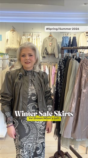 O'Donnell Boutique l Ladies Boutique Ireland on Instagram: "Val's found skirts that are all under €50 and some of them are absolute showstoppers 👀 Elasticated waists, pockets, beautiful movement, bronze finishes, sparkle (obviously), and pieces that work for occasions or everyday. Watch to see why these are flying off the rails and why Val already owns one herself. These are 70% off and genuinely phenomenal value. Pop in and grab one before they're gone ✨ Sparkle or bronze: which skirt caught y
