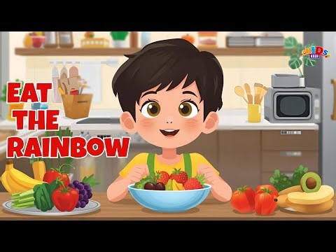 Eat the Rainbow | Fun Kids Video About Healthy Food | Kids Hour
