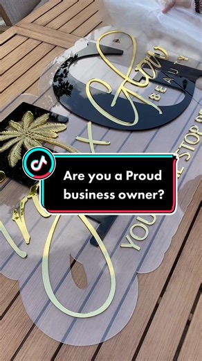 Are you a proud small business owner? I can help you to create a one of a kind sign for your business #businessowner #smallbusinessowner #smallbusinesscheck #smallbuainesstiktok #smallbusinesssign