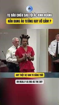 Is he delusional or simply emotionless in his attempt to defend himself after a horrific crime? #...